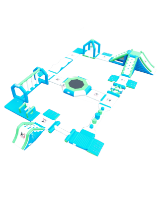 park wodny na jezioro