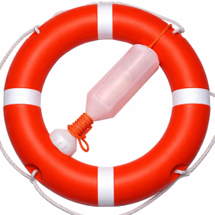 Koło ratunkowe z atestem i zasobnikiem