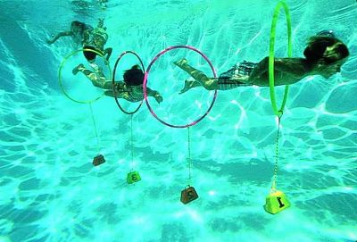 tunel podwodny do nauki nurkowania