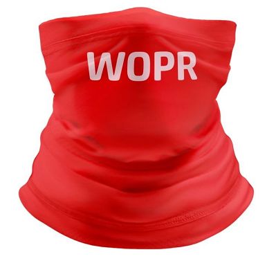 Komin WOPR czerwony, duży napis