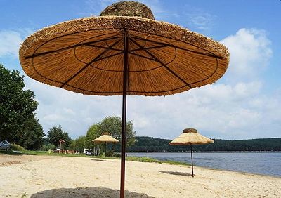 parasol trzcinowy kąpieliskowy