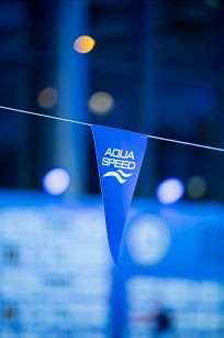 Lina nawrotowa basenowa - własny nadruk - chorągiewki