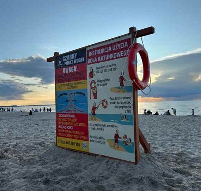 Czarny punkt wodny - profilaktyczna tablica informacyjna