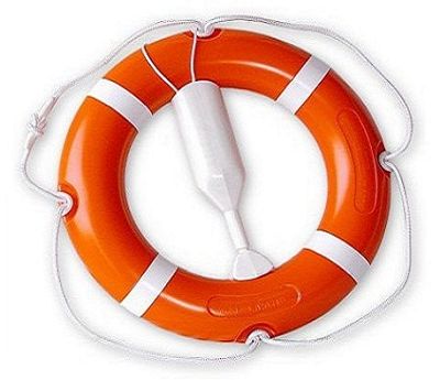 koło ratunkowe z liną