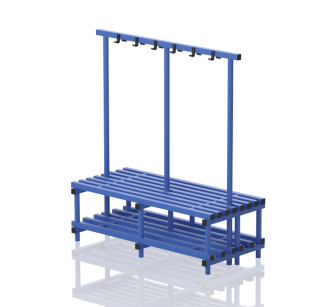 Ławka Basenowa z Półką i Wieszakiem