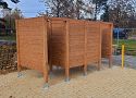 Przebieralnia drewniana plażowa podwójna - 2