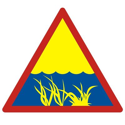 Znak C-8 - wodorosty - DIBOND