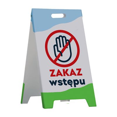 Potykacz składany - zakaz wstępu