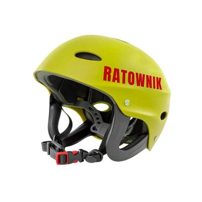 kask ratowniczy dla ratownika RATOWNIK limonkowy z uszami