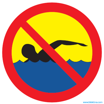 znak kapiel zabroniona