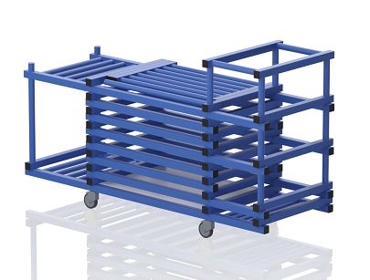 Wózek na Sprzęt i Makarony z Półkami