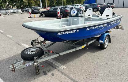 Łódź motorowa Mariusz 400 + silnik + przyczepa